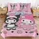 thumbnail image 1 of Kuromi & My Melody Duvet Cover Set 3 Piece Bedding Set Double Sided Printing Decorative Comforter Cover Set, 1 of 5