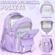 thumbnail image 3 of Set de mochilas Fimibuke para niñas, impermeable, con lonchera, color morado, 3 of 3