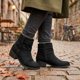 thumbnail image 2 of Botín New Walk Niveles Microfibra Negro, 2 of 6