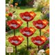 thumbnail image 1 of Estacas jardín flor metal hechas mano baño pájaros estación riego abejas 61cm mariposa, 1 of 7