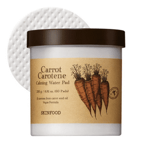Skinfood - Almohadillas De Agua Calmantes De Zanahoria Y Caroteno (60 Unidades, 50 Ml)