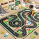 thumbnail image 1 of Alfombra infantil de pista de carreras Diysani 152 x 213 cm antideslizante, 1 of 6