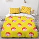 thumbnail image 2 of Funda nórdica con estampados exóticos para niños, ropa de cama 3D, funda de edredón de tartán para niñas, niños y adolescentes con almohada, 3 piezas, microfibra suave con cremallera., 2 of 3