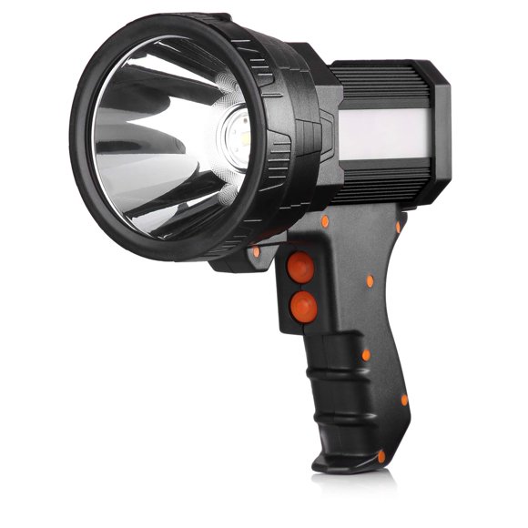 Spotlight Recargable De 1 000 000 Lúmenes Aluminio Negro
