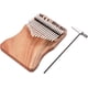 thumbnail image 1 of Piano de pulgar mbira de 17 teclas, piano de pulgar mbira, piano de pulgar de 17 teclas, piano de pulgar de 17 teclas, madera de alcanfor, tono C, con bolsa de transporte, libro, escala musical, pegat, 1 of 7