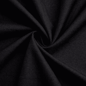 Genérico - Cortina Lino Con Blackout Engomado Térmica 140X220 Negro