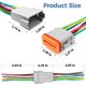 thumbnail image 2 of Kit de arnés de cableado Deutusacc de 12 pines, 6 unidades, 10 cm, calibre 16 AWG, 2 of 7