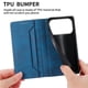 thumbnail image 5 of Funda tipo cartera con bloqueo RFID para iPhone 17 Pro Con tapa abatible, portatarjetas, cierre magnético, TPU y soporte Azul, 5 of 6