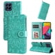 thumbnail image 4 of Funda tipo cartera FOXDOCK para Samsung Galaxy M53 5G , diseño girasol en relieve, cuero PU, cierre magnético, soporte y tarjetero, 4 of 5