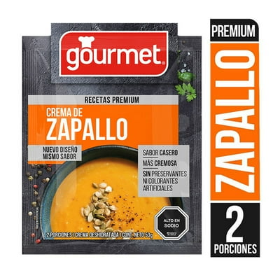 Crema De Zapallo Premium (2 Porciones) Sobre 53 G Gourmet
