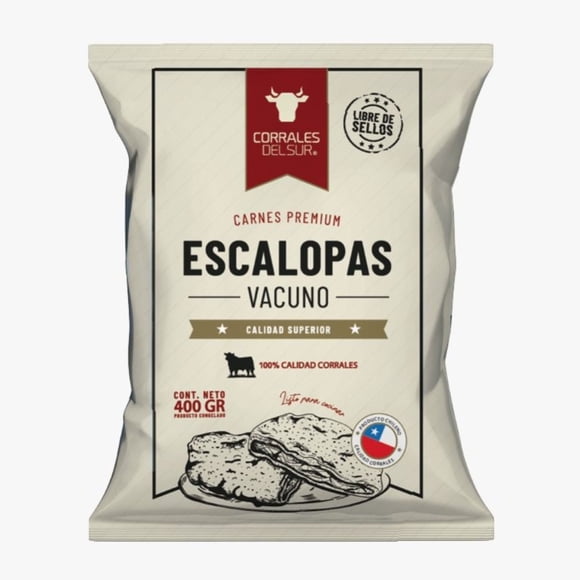 Escalopa de Vacuno Congelada, 400 g