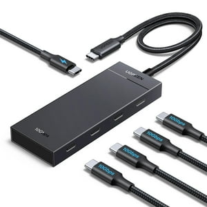 Hub Usb C Ugreen Pd 100 W 10 Gbps 5 En 1 Con 4 Usb-C 3.2