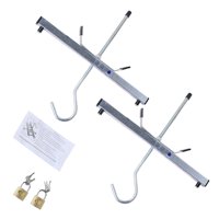 Ioensy - Abrazaderas De Techo De Escalera Para Coche, Soporte De Escalera Universal Con Candado Para Vehículos