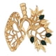 thumbnail image 3 of Creativo Ahueca Hacia Fuera La Hoja Corazón Broche Pin Regalo Moda Para Blusa Sombrero Mujeres Aureate, 3 of 5