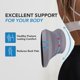 thumbnail image 5 of Almohada de apoyo lumbar Lofty Aim para coche o silla de oficina, color gris, 5 of 9