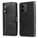 thumbnail image 4 of Funda con Cremallera para Xiaomi Poco C85, Carcasa Cartera de Cuero PU con Soporte y Tarjetero, 4 of 5