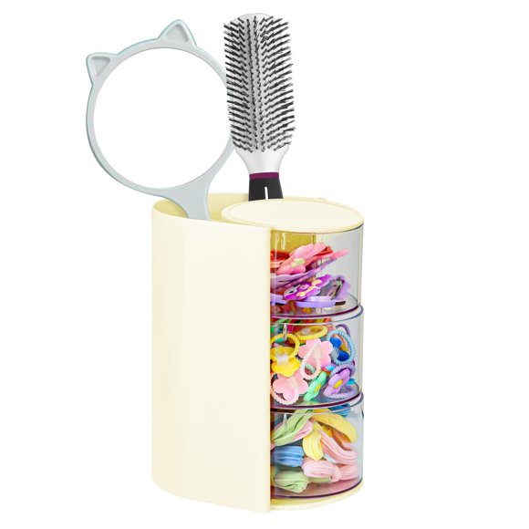 Organizador de Accesorios para el Cabello Luscinia 3 Capas Blanco Roto