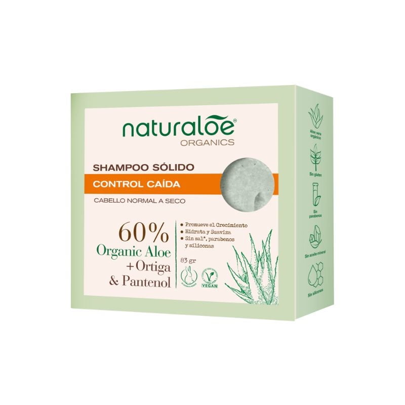 Shampoo Sólido Contra Caída 83 g Naturaloe