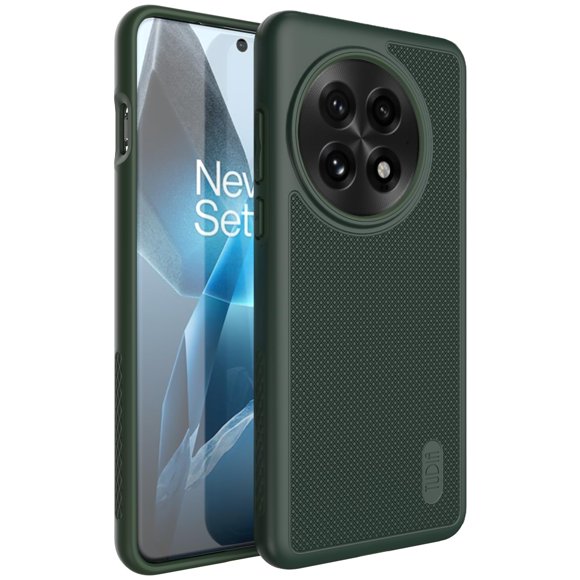 Funda TUDIA MergeGrip OnePlus 13 5G, color verde de grado militar