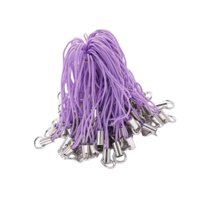 Bothyi - 100X Correas De Cuerda Para Teléfono Diy Cordones Para Teléfono Para Cámaras Llaveros Decoraciones Con Flash Púrpura Claro