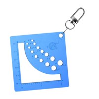 Magideal - Regla De Medición De Alfiler De Suéter, Regla De Calibre De Alfiler De Tejer, Medición De Artesanías Para Acolchar, Proyectos De Artesanía, Tejido De Azul