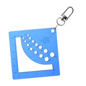 Magideal - Regla De Medición De Alfiler De Suéter, Regla De Calibre De Alfiler De Tejer, Medición De Artesanías Para Acolchar, Proyectos De Artesanía, Tejido De Azul