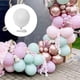 thumbnail image 2 of Globos de macarrón arcoíris para cumpleaños, 40 unidades, color blanco puro, de látex, para decoración de fiestas, cumpleaños, bodas, carnaval, suministros para fiestas de bebé., 2 of 6
