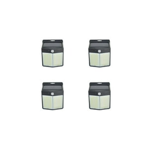 Pro Outdoor - Pack 4 Aplique 196 Led Solar Contra Agua