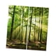 thumbnail image 2 of Juego de 2 paneles impresión digital 3d cortinas 140x100cm sol bosque, 2 of 5