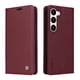 thumbnail image 1 of Funda Billetera de Cuero para Samsung Galaxy S23 con Tarjetero y Soporte - Tapa Magnética Rojo, 1 of 6