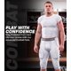 thumbnail image 5 of Exxact Sports Combat 7 Almohadillas – Faja protectora de fútbol para adultos hombre (AXL, Blanco), 5 of 6
