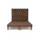 thumbnail image 3 of Cama 2 Plazas Modelo Capitoné Café Oscuro, 3 of 6