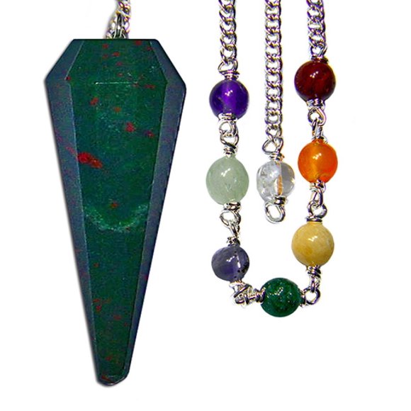 Péndulo Enchanted Jewelry 20 cm Piedra de Sangre Chakra