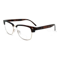 Pink Ribbon Shades - Lentes De Lectura Bifocales Semi Aro Rosa Con Diseño Carey 1.25