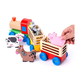 thumbnail image 3 of Tren De Madera De Juguete Con Animales De Granja Multicolor, 3 of 3