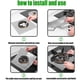 thumbnail image 5 of Paquete de 8 fundas para quemadores de estufa, revestimientos para quemadores de gas, antiadherentes, reutilizables, cortables y fáciles de limpiar., 5 of 5
