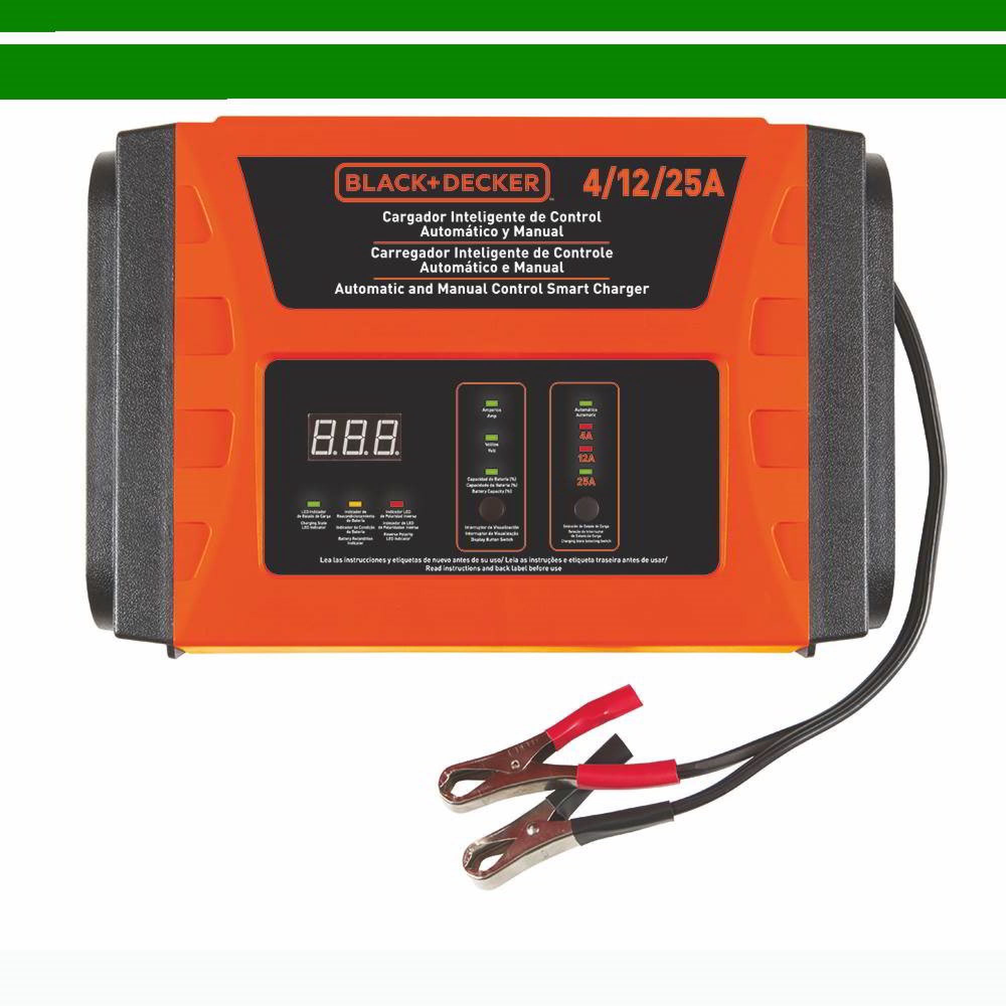 Cargador de Batería 25/12/4 Amperes BC25-B2C Black & Decker
