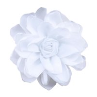 Magideal - Broche De Flores Para Solapa, Accesorios De Moda Para El Cabello, Pinza Para El Pelo Para Fiesta, Boda, Accesorios De Ropa Para Banquete, 3,94 Pulgada Blanco