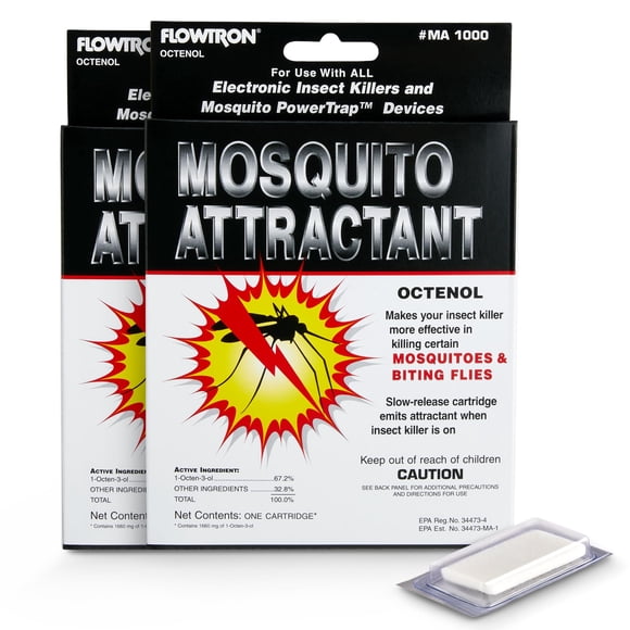 Cartucho atrayente de mosquitos Flowtron MA-1000 Octenol, paquete de 2