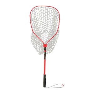 Magideal - Red De Pesca Red De Pesca Con Mosca Red Para Capturar Peces Red De Aterrizaje Plegable Cómoda Red De Malla De Pesca Para Cangrejos Mariposas Libélulas Rojo