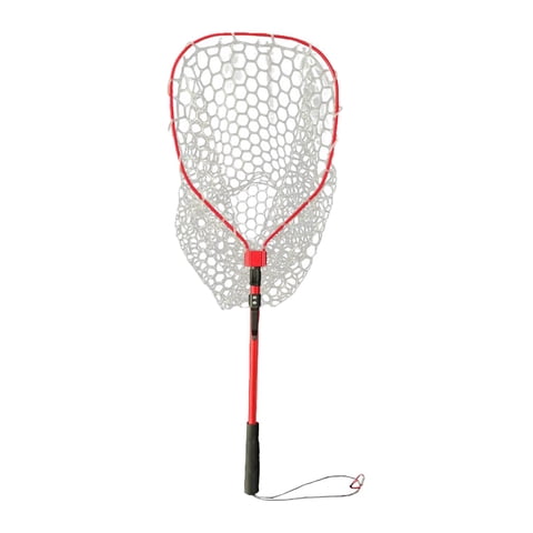 Magideal - Red De Pesca Red De Pesca Con Mosca Red Para Capturar Peces Red De Aterrizaje Plegable Cómoda Red De Malla De Pesca Para Cangrejos Mariposas Libélulas Rojo