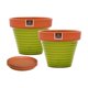 thumbnail image 2 of Set de 2 Maceta Kony 19cm Terra Verde y sus platos, 2 of 3