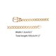 thumbnail image 3 of Cinturones de Cadena de Metal para Mujer INSPIRE CHIC Cinturones de Cadenas para la Cintura para Vestidos Jeans Cinturón Decorado 37.8" Bucle Redondo Dorado, 3 of 5