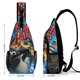 thumbnail image 2 of Timmy Time Riñonera Bandolera con Estampado Integral para Hombres y Mujeres, Bolso Cruzado Gráfico de Tendencia, Mochila de Hombro Streetwear para Ciclismo y Deportes, Riñonera Versátil Casual, 2 of 6