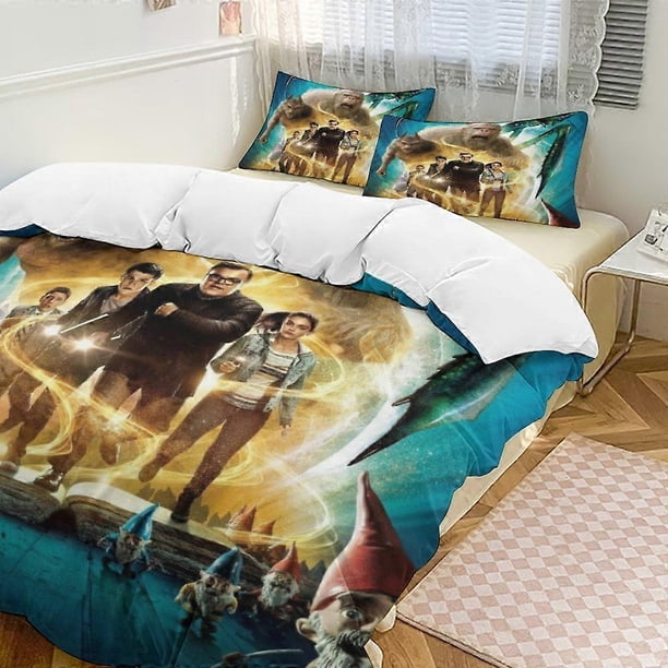 Goosebumps3-Piece Bedding Set Wa And Comfortable Soft Duvet Cover Bed Set