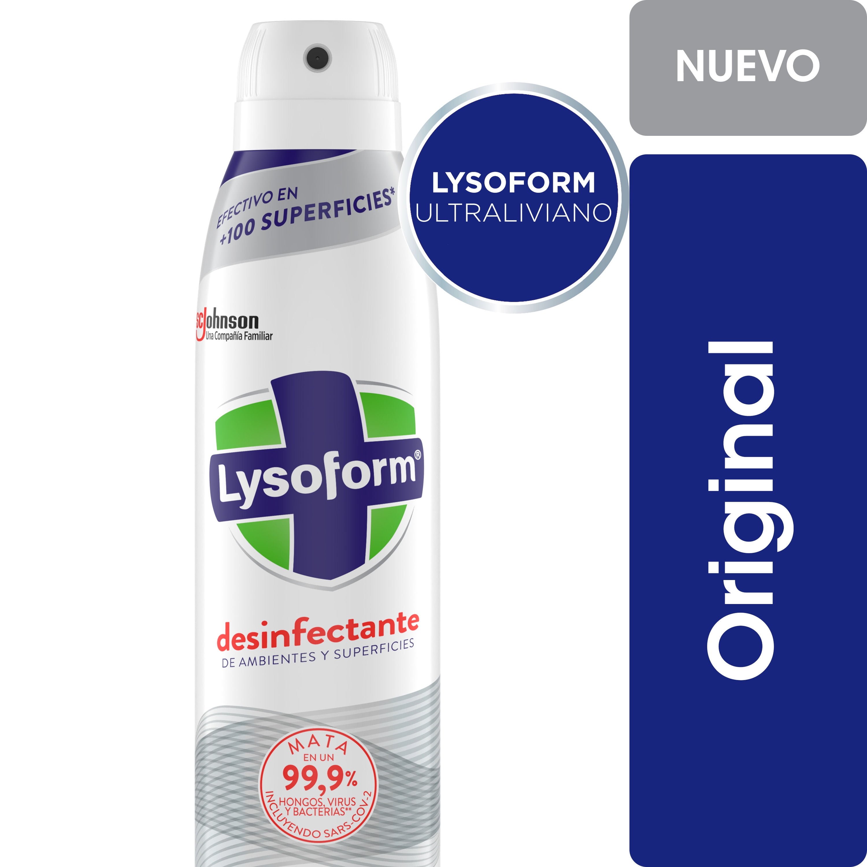 Desinfectante Aerosol Aluminio Original 315 ml Lysoform