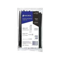 Volteck - Amarras Plásticas Negra 2.5X200Mm 100Un