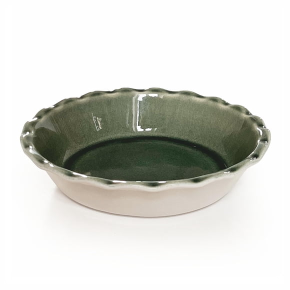 Molde para tarta Emile Henry 175.º aniversario 25 cm verde marfil