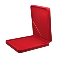 Ioensy - Caja De Almacenamiento Para Collares, Vitrina Para Guardar Joyas, Para El Hogar, Escritorio, Aniversario, Color Rojo