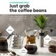 thumbnail image 2 of Set de cafetera MITBAK Pour Over con molinillo de 1,2 L, 600 ml, 2 of 7